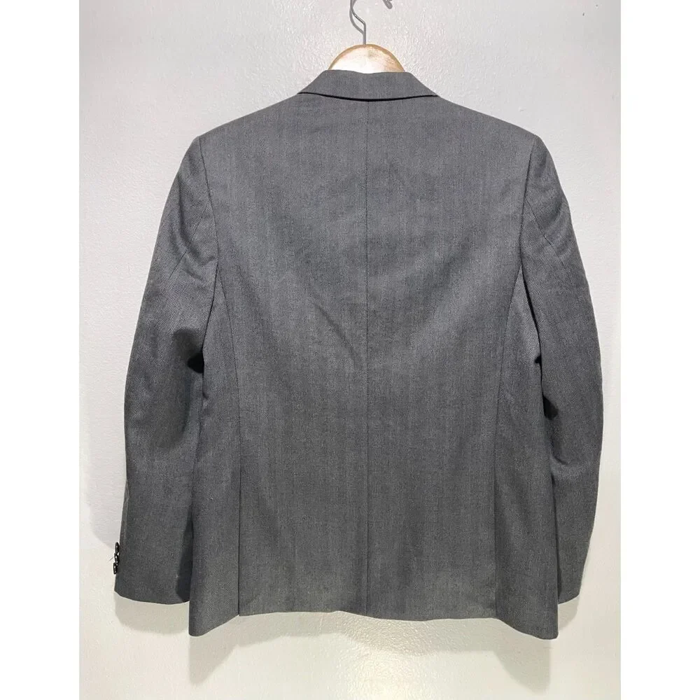 Lauren Ralph Lauren blazer sport coat herringbone gray business accademia men18R